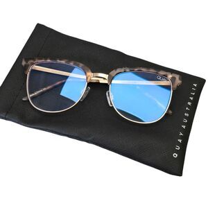 Quay Australia Evasive 52mm Blue Light Filtering Chic Glasses